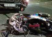Tông thẳng vào hông xe tải, người đàn ông trọng thương ảnh 2 Thanh niên trọng thương khi tông vào đầu xe tải ở KCN Vĩnh Lộc