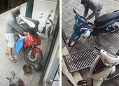 Camera an ninh ghi cảnh trộm thản nhiên bẻ khóa xe SH ở Gò Vấp ảnh 2 Hai tên trộm giống y hệt nhau liên tục bẻ khóa lấy xe ở Gò Vấp