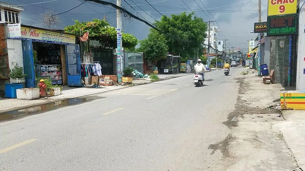 Khu vực xảy ra vụ cướp giật bất thành. Ảnh: NT