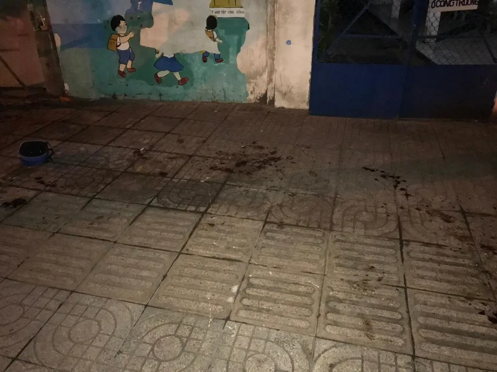 Hiện trường vụ án mạng khiến hai cha con ông H thương vong. Ảnh: CA Hiện trường vụ án mạng khiến hai cha con ông H thương vong. Ảnh: CA