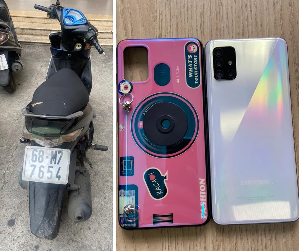 Tang vật bị công an thu giữ. Ảnh: CA Tang vật bị công an thu giữ. Ảnh: CA