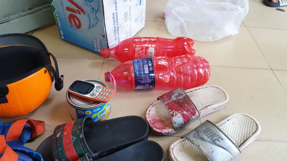 Tang vật bị công an thu giữ. Ảnh: NT Tang vật bị công an thu giữ. Ảnh: NT