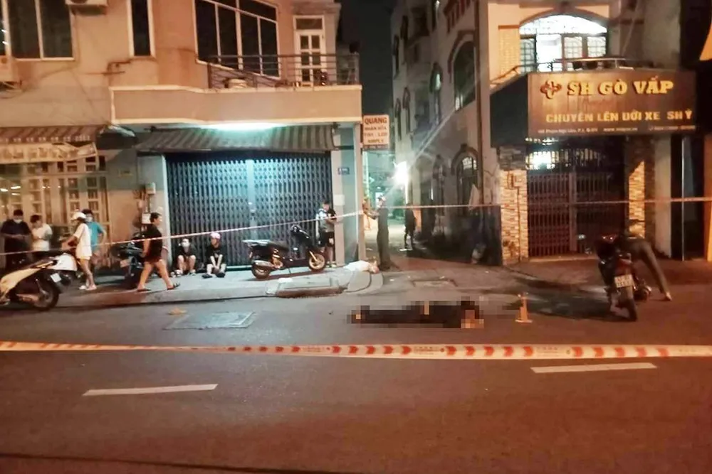 Bị tấn công, ông P gục chết tại hiện trường. Ảnh: HT