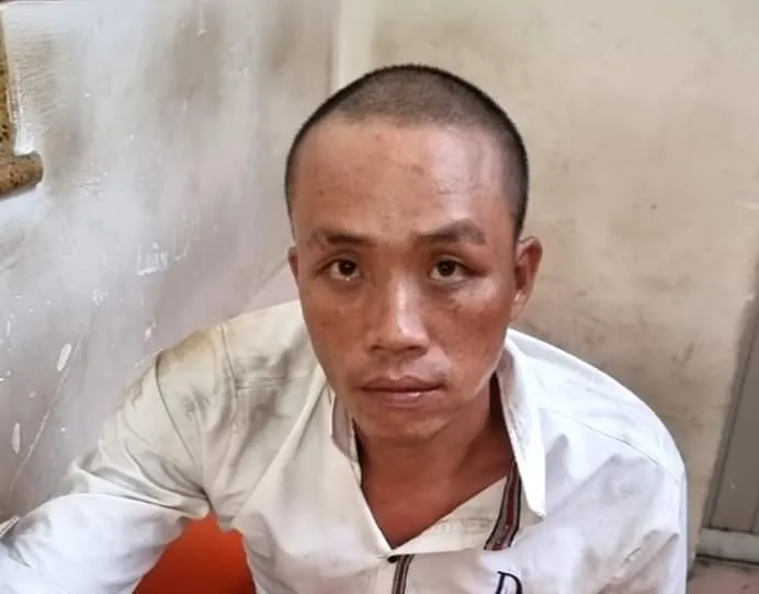 Hoàng tại cơ quan điều tra. Ảnh: CA Hoàng tại cơ quan điều tra. Ảnh: CA