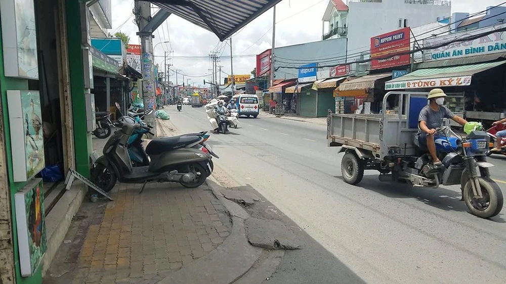 Khu vực xảy ra vụ trộm tài sản là trước một tiệm thú y. Ảnh: HT