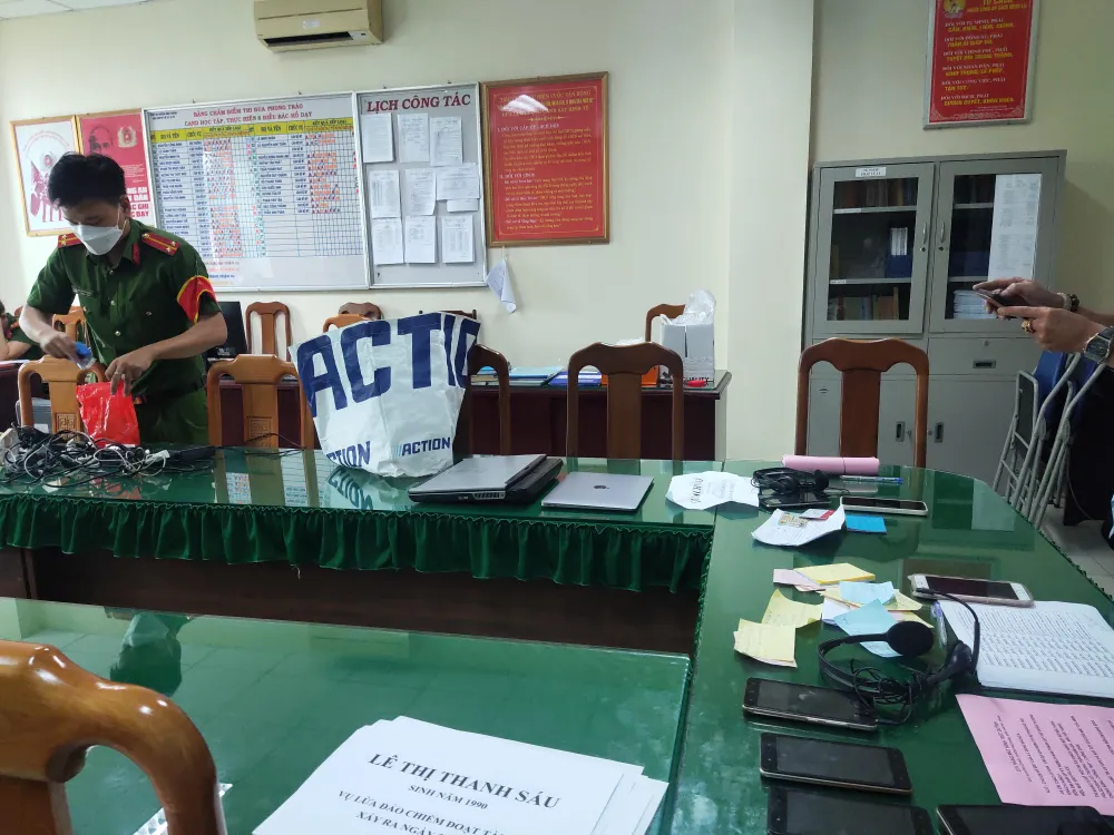 Tang vật bị công an thu giữ. Ảnh: CA Tang vật bị công an thu giữ. Ảnh: CA