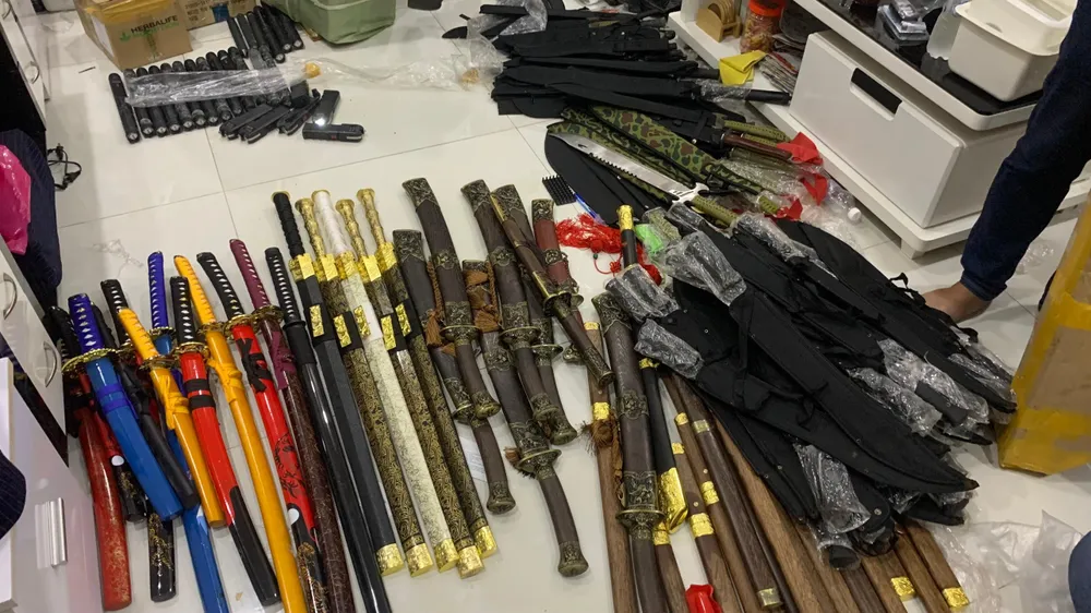 Hiện toàn bộ các tang vật đang bị công an thu giữ, niêm phong để phục vụ điều tra. Ảnh: CA
