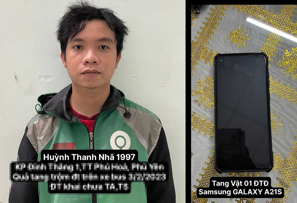 Nhã sau khi gây án đã bị lực lượng hình sự đặc nhiệm Công an quận 5 bắt. Ảnh: CA Nhã sau khi gây án đã bị lực lượng hình sự đặc nhiệm Công an quận 5 bắt. Ảnh: CA