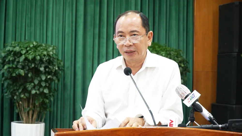 Giám đốc Sở Y tế Tăng Chí Thượng cho biết đã triển khai nhiều hoạt động hỗ trợ cho người dân. Ảnh: N Tiến