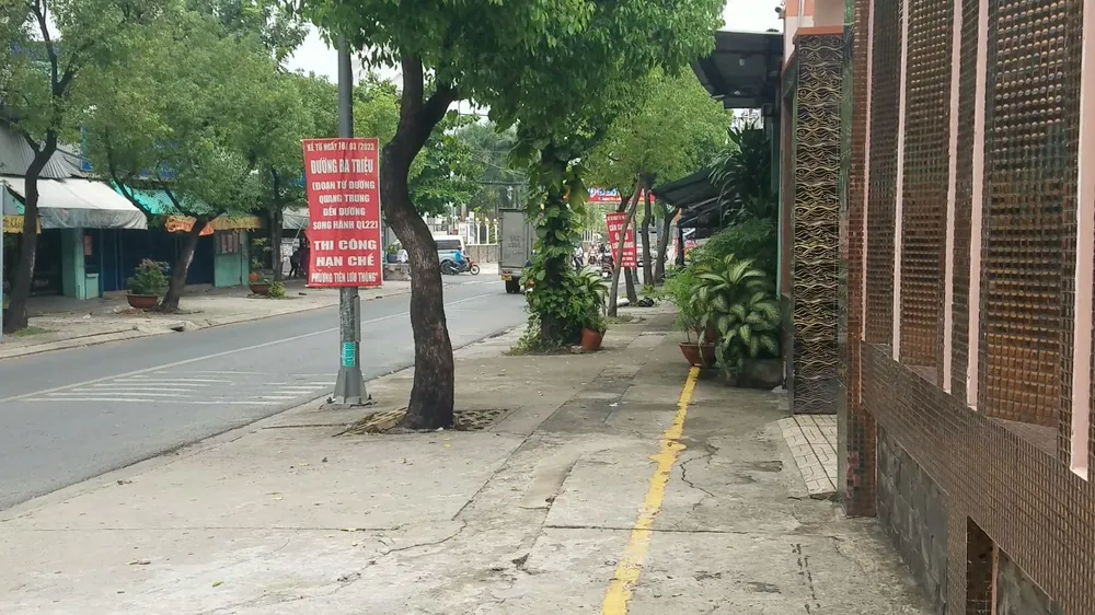 Khu vực xảy ra vụ việc thuộc địa bàn TT Hóc Môn, huyện Hóc Môn. Ảnh: HT