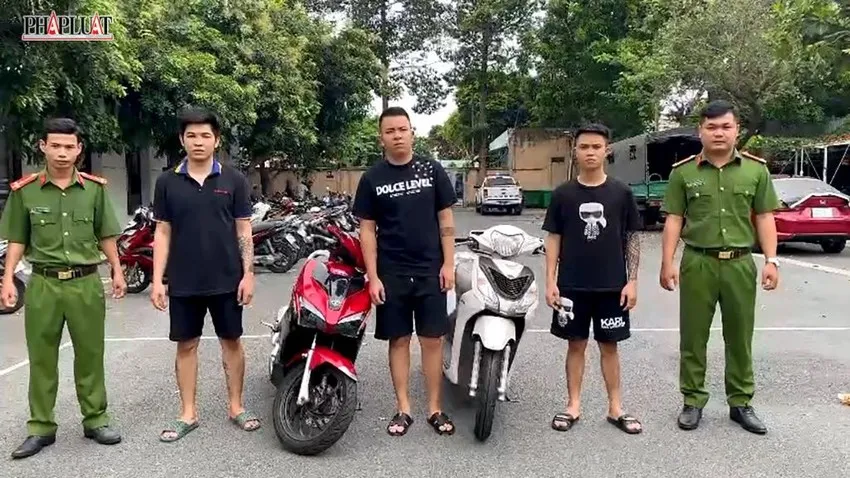 Công an quận 12 hiện xử lý Quân, Du và Sơn về các hành vi cố ý làm hư hỏng tài sản, cưỡng đoạt tài sản và cho vay lãi nặng. Ảnh: CA Công an quận 12 hiện xử lý Quân, Du và Sơn về các hành vi cố ý làm hư hỏng tài sản, cưỡng đoạt tài sản và cho vay lãi nặng. Ảnh: CA