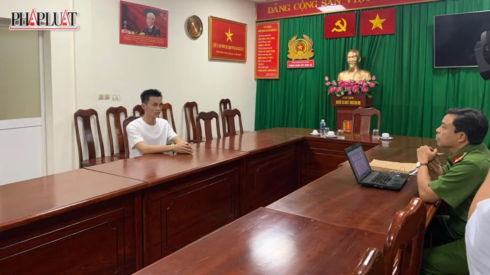 Công an đã bắt khẩn cấp với Khanh để điều tra về hành vi lừa đảo. Ảnh: CA Công an đã bắt khẩn cấp với Khanh để điều tra về hành vi lừa đảo. Ảnh: CA