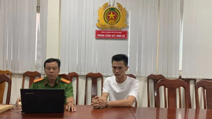 Trước đó, Công an TP.HCM khởi tố, bắt tạm giam với Khanh để điều tra. Ảnh: CA