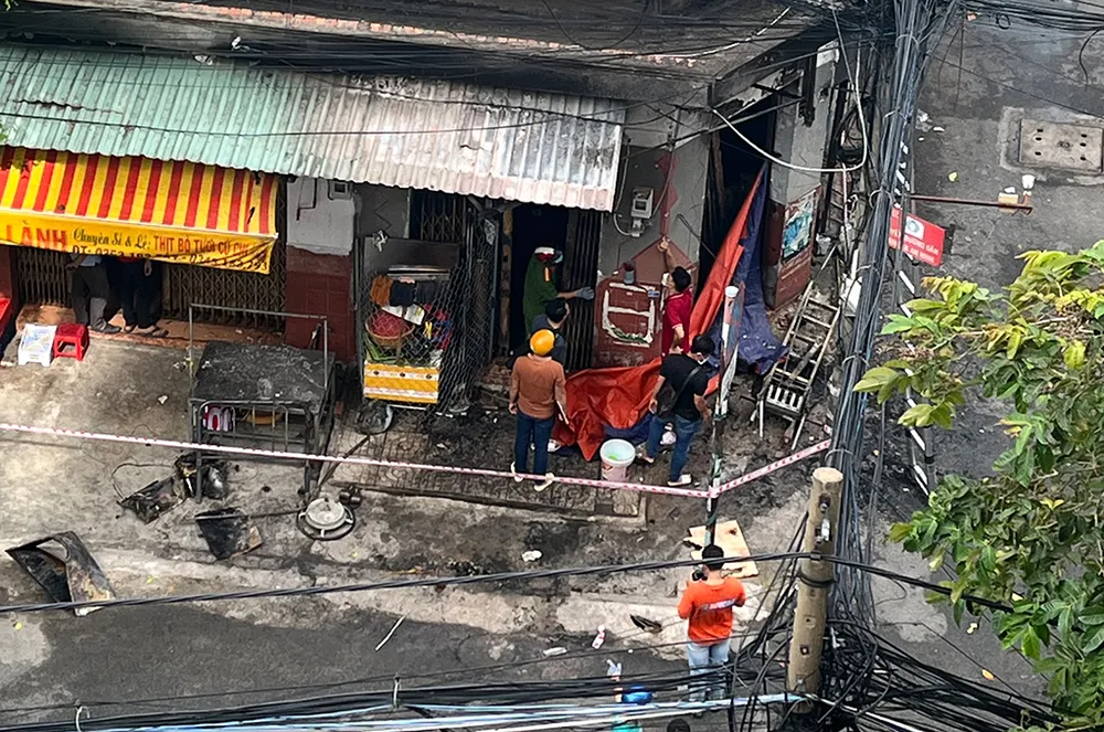 Vụ việc khiến nhiều tài sản bên trong nhà bị thiêu rụi, hai trẻ em tử vong. Ảnh: NT Vụ việc khiến nhiều tài sản bên trong nhà bị thiêu rụi, hai trẻ em tử vong. Ảnh: NT