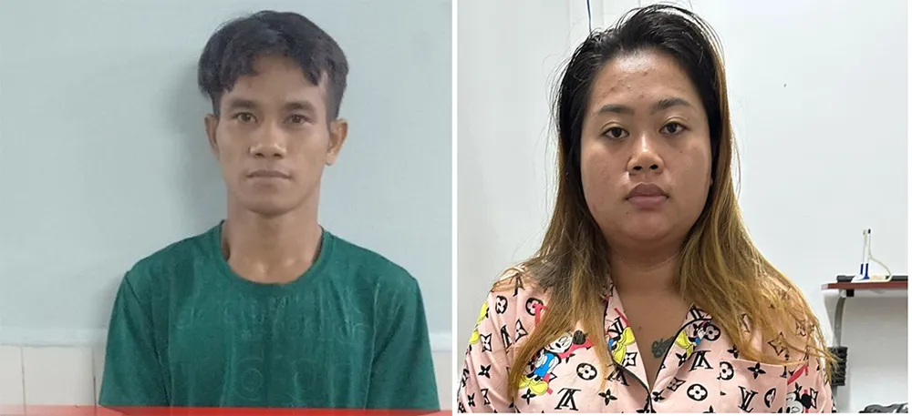 Công an cũng xác định Dũng và Tâm là hai người tạt sơn, chất bẩn vào căn nhà. Ảnh: CA tu-vu-tat-son-mam-tom-o-tan-binh-cong-an-bat-nhom-vay-lai-nang-324-2.jpg