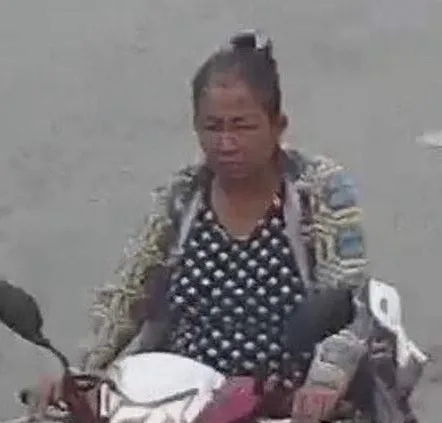 Hình ảnh bà Dung rời khỏi hiện trường. Ảnh cắt từ clip khoi-to-tam-giam-nguoi-phu-nu-sat-hai-co-gai-cho-dau-moi-thu-duc-6.jpg
