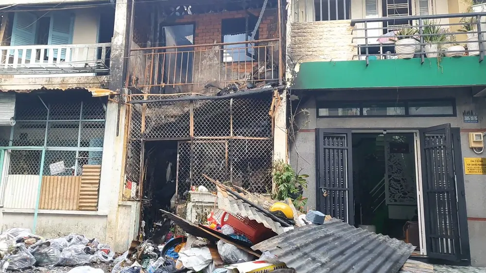 Danh tính 2 anh em ruột tử vong trong vụ cháy nhà đường Lê Văn Sỹ