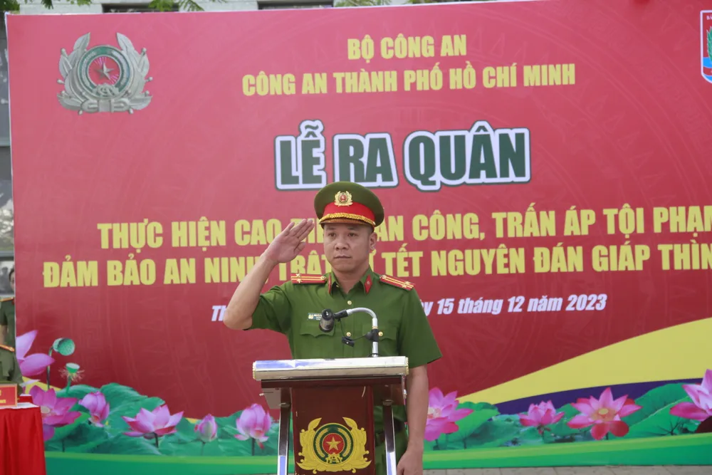 Công an TP.HCM thực hiện cao điểm tấn công trấn áp tội phạm dịp Tết Nguyên đán 2024