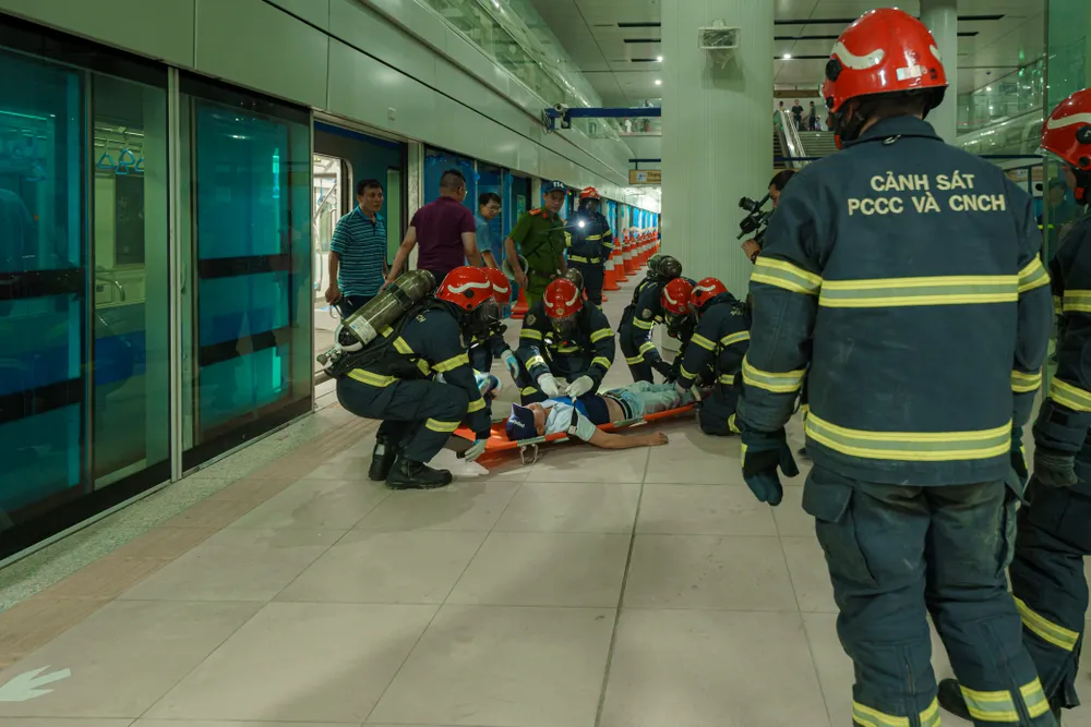 Lần đầu tiên 5000 người tham gia diễn tập PCCC ở Metro Bến Thành – Suối Tiên