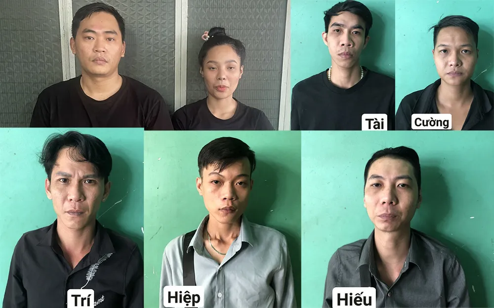 7 nam nữ thanh niên tổ chức ‘phê’ ma túy ở nhà hàng ở Bình Tân