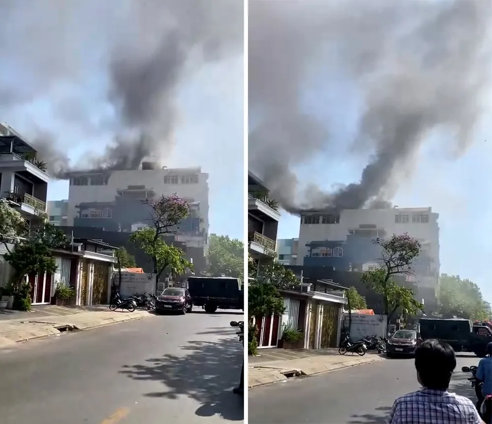 Cháy nhà sáu tầng ở Tân Phú, nhiều người tháo chạy