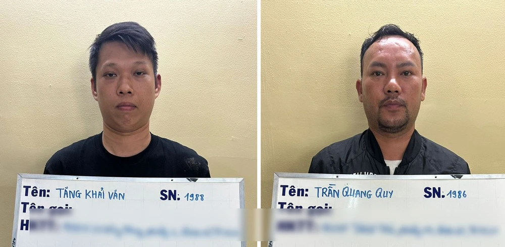 Trong đó, công an xác định vai trò chủ chốt của Văn và Quy. Ảnh: CA Đường dây đánh bạc qua trang ibet888 đã bị công an bắt