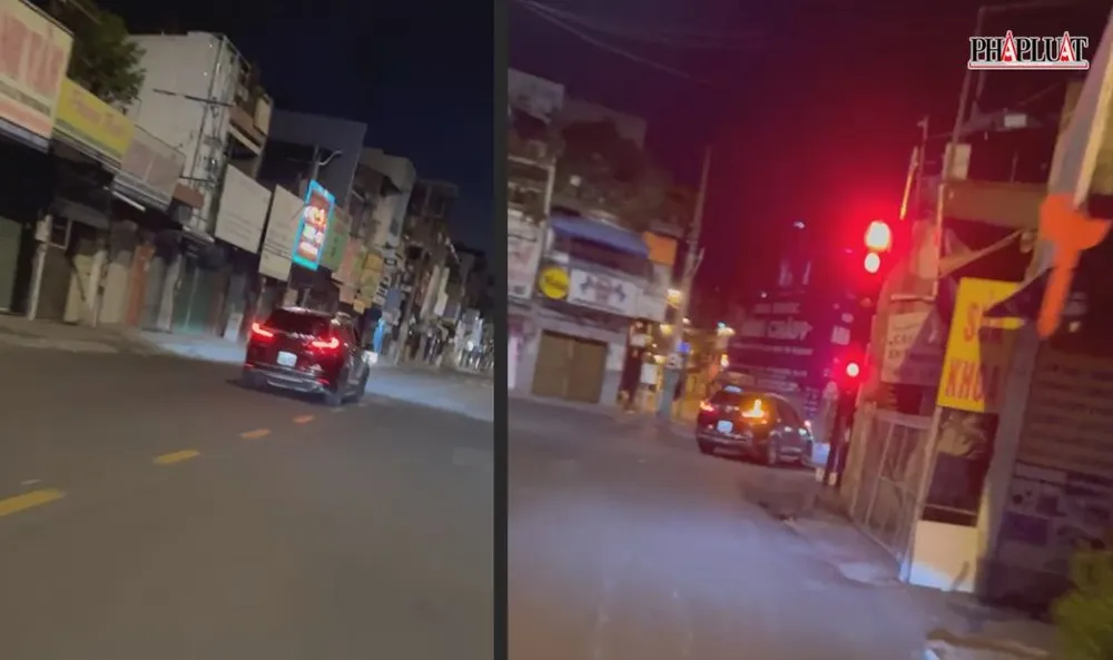 Tài xế sau đó điều khiển xe đi mặc cho cô gái đang nằm trên capo, la hét, cầu xin được xuống. Ảnh: TT loi-ke-cua-nhieu-nguoi-chung-kien-vu-viec-co-gai-bi-xe-o-to-day-di-1km-o-tan-binh-6.jpg