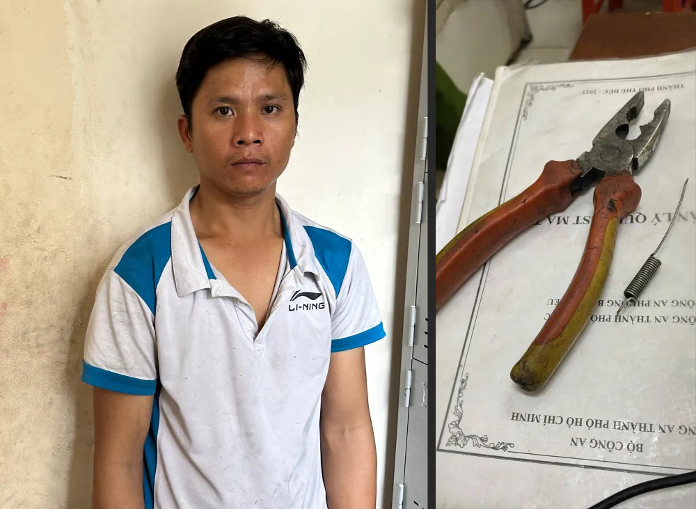 Công an hiện tiếp tục tìm thêm nạn nhân của Mai Văn Cường để xử lý theo quy định của pháp luật. Ảnh: NHÓM PV Thêm 1 tiệm phá xe trên quốc lộ đóng cửa, công an tiếp tục tìm nạn nhân
