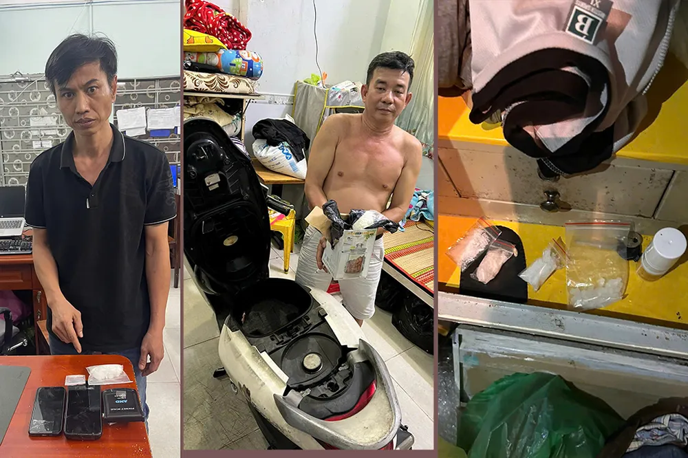 Chỉ trong 2 ngày, Công an quận Bình Tân ập vào nhiều địa điểm bắt quả tang nhiều người tàng trữ ma túy. Ảnh: CA Lần ra cả đường dây ma túy, bắt 8 người từ phát hiện của Tổ 363