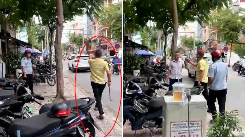 Khởi tố chủ tiệm tóc cầm gậy sắt rượt trật tự đô thị ở Phú Nhuận