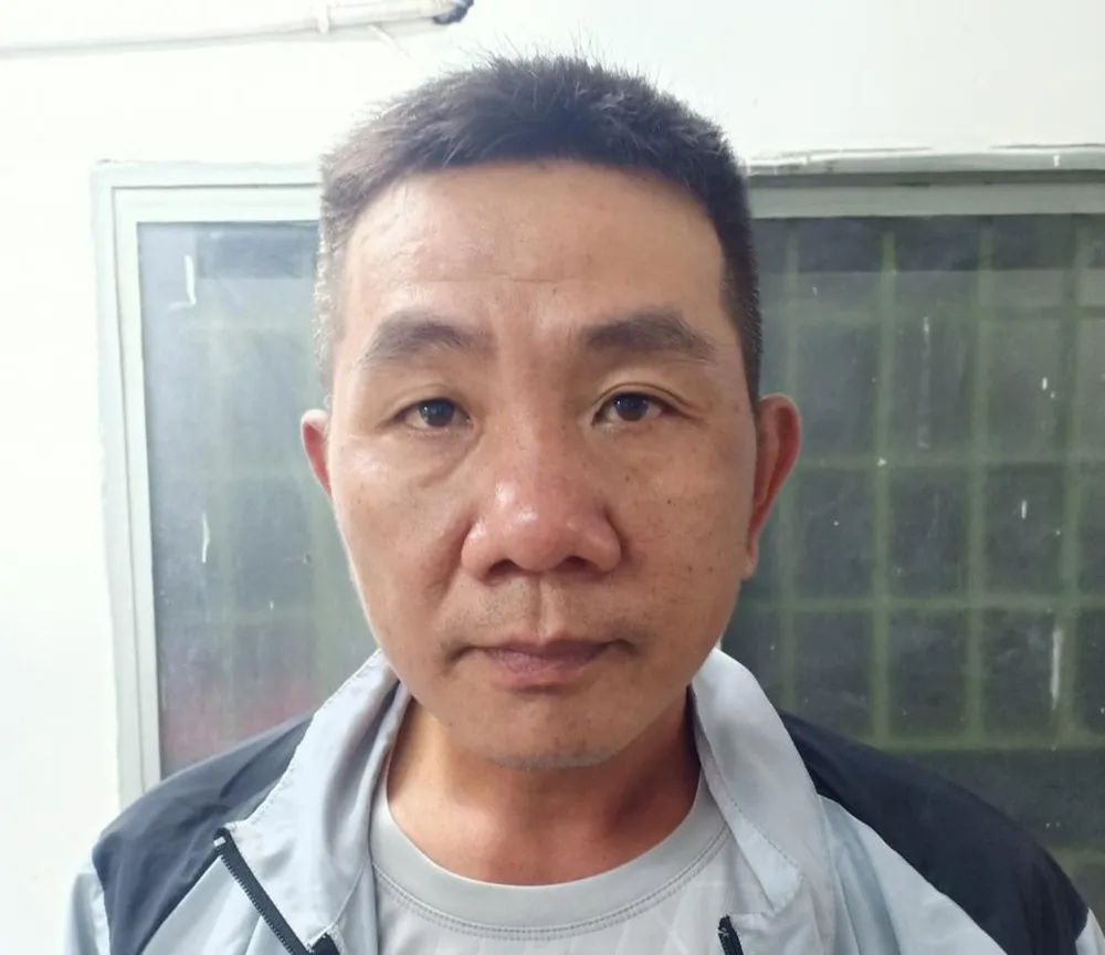 Nhân tại cơ quan công an. Ảnh: ĐC