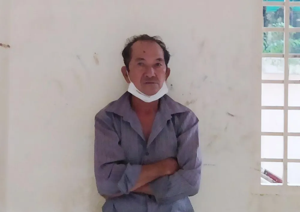 Phạm Ngọc Loan tại cơ quan công an. Ảnh: CA