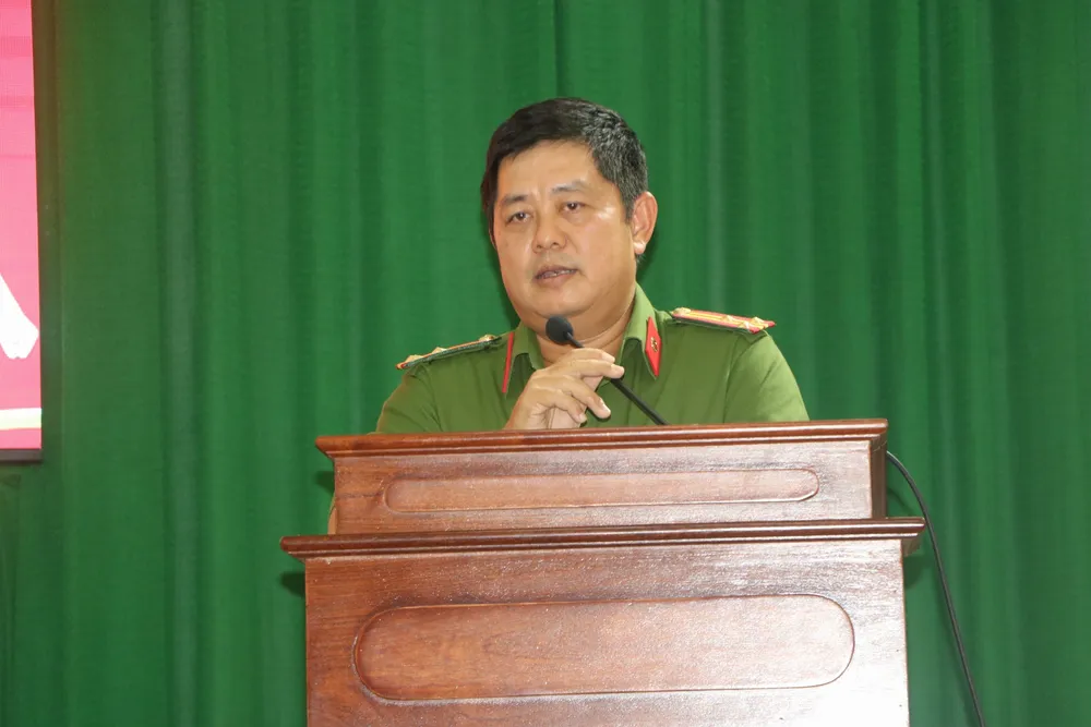 Thượng tá Trần Nguyễn Phương. Ảnh: ĐC tp-hcm-xu-ly-triet-de-hoc-sinh-vi-pham-luat-giao-thong (2).jpg
