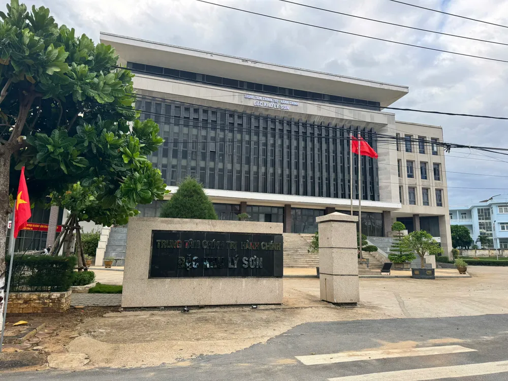 Trung tâm chính trị hành chính đặc khu Lý Sơn.