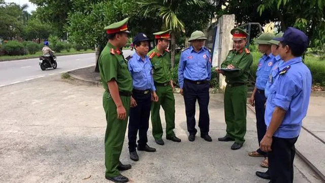 Tổ chức hướng dẫn, quản lý và kiểm tra việc thực hiện nhiệm vụ của lực lượng bảo vệ cơ quan, doanh nghiệp. Ảnh: baoplo.vn