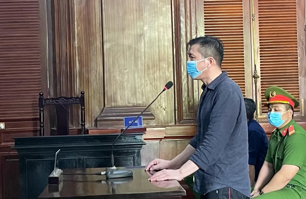 Bị cáo Nguyễn Cảnh Chân tại phiên tòa. Ảnh: HOÀNG YẾN