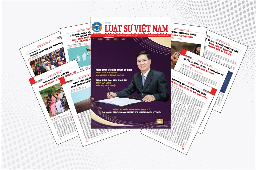 Tạp chí Luật sư Việt Nam được phê duyệt là tạp chí khoa học. Ảnh: TCLSVN