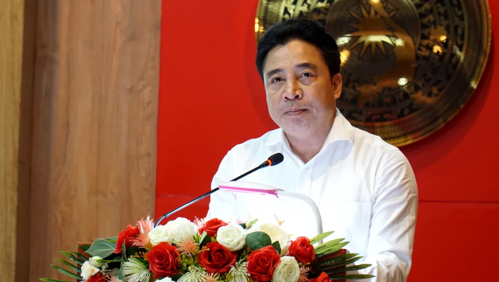 Ông Nguyễn Khắc Toàn, Phó Bí thư Tỉnh ủy, Trưởng Ban chỉ đạo cải cách tư pháp. Ảnh: HUỲNH HẢI