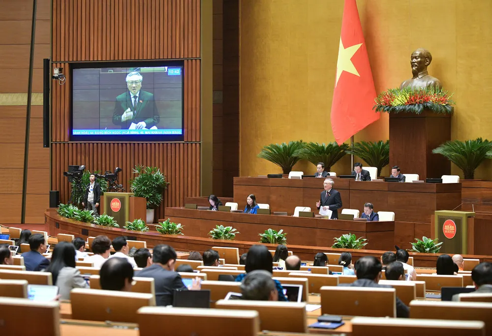 Chánh án TAND Tối cao Nguyễn Hoà Bình. Ảnh: QH Chánh án Nguyễn Hoà Bình