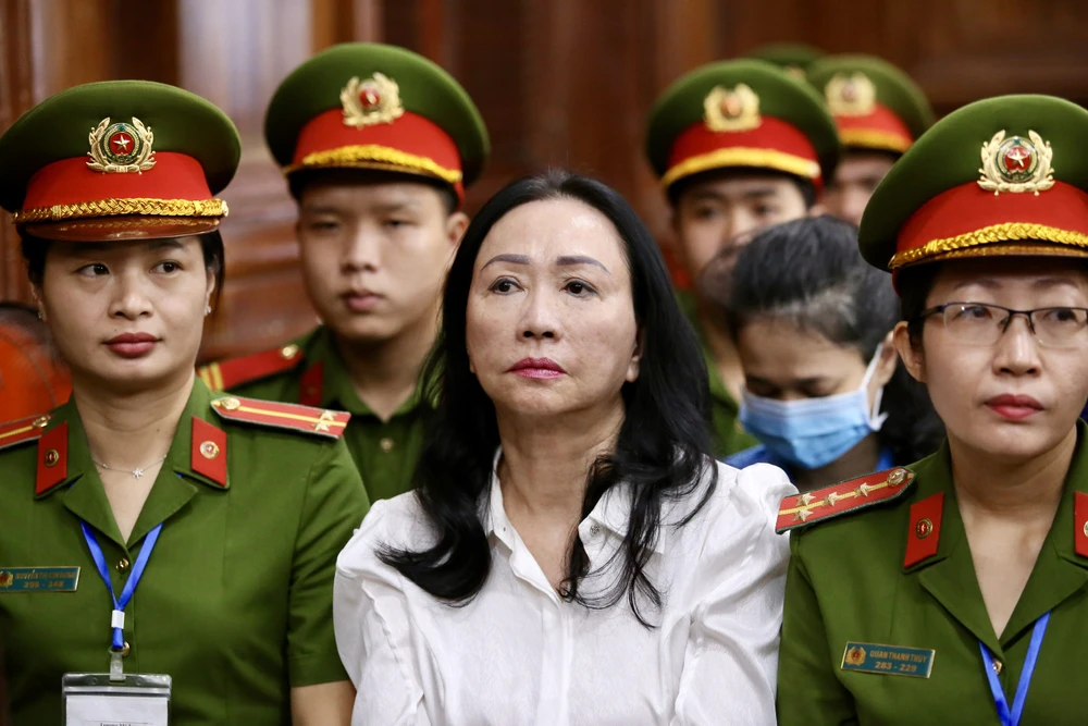 Bị cáo Trương Mỹ Lan bị tòa tuyên phạt tử hình. Ảnh: HOÀNG GIANG TRƯƠNG MỸ LAN