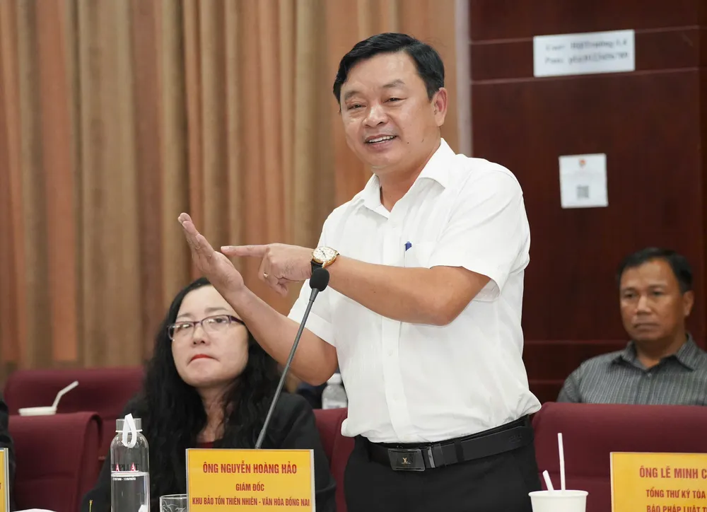 Ông Nguyễn Hoàng Hảo, Giám đốc Khu Bảo tồn thiên nhiên - Văn hóa Đồng Nai. Ảnh: THUẬN VĂN ong-nguyen-hoang-hao.png