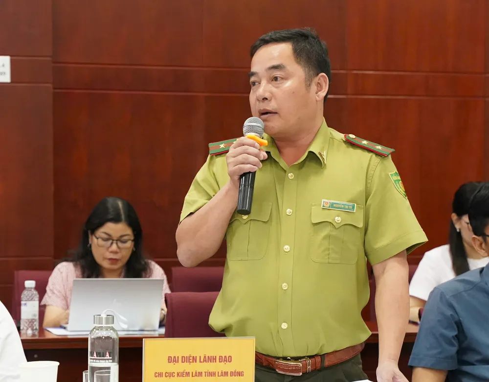 Ông Nguyễn Tài Tú, Trưởng phòng xử lý vi phạm, Chi cục kiểm lâm Lâm Đồng. Ảnh: THUẬN VĂN Ong-nguyen-tai-tu.png