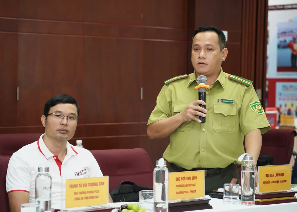 Ông Trần Đình Hưng, Hạt Phó Hạt Kiểm lâm Huyện Đạ Huoai, tỉnh Lâm Đồng. Ảnh: THUẬN VĂN ong-tran-dinh-hung.png