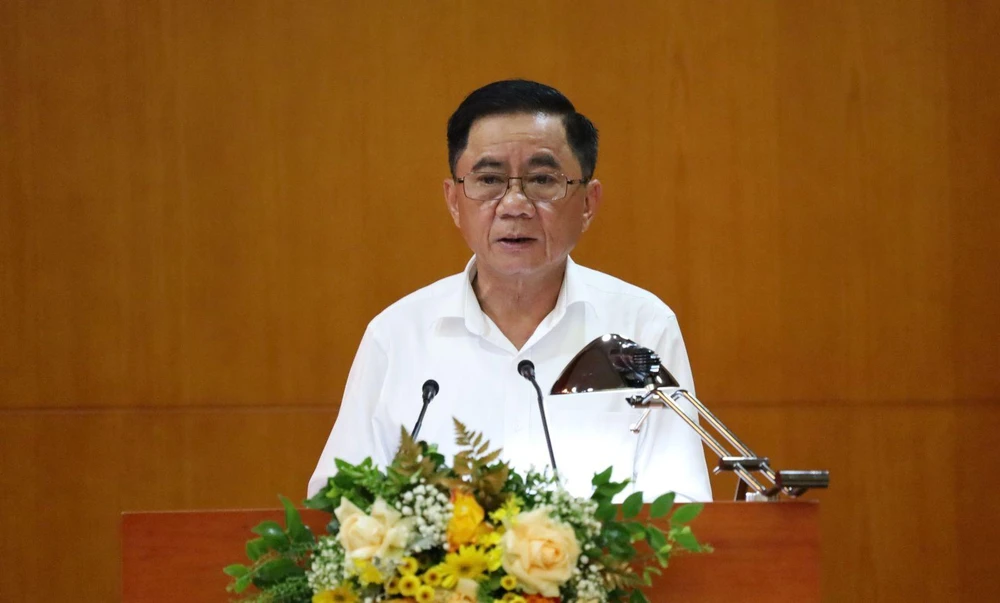 Ông Trần Cẩm Tú, Ủy viên Bộ Chính trị, Chủ nhiệm Ủy ban Kiểm tra Trung ương. Ảnh: UBKTTƯ.