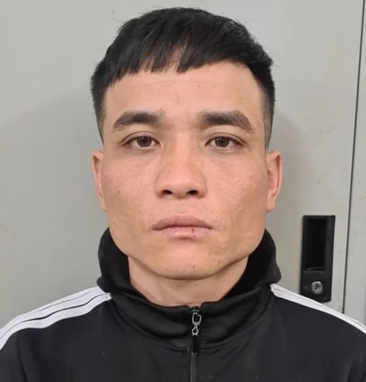 Nghi phạm Đặng Đình Tuyến tại cơ quan công an. Ảnh: CACC.