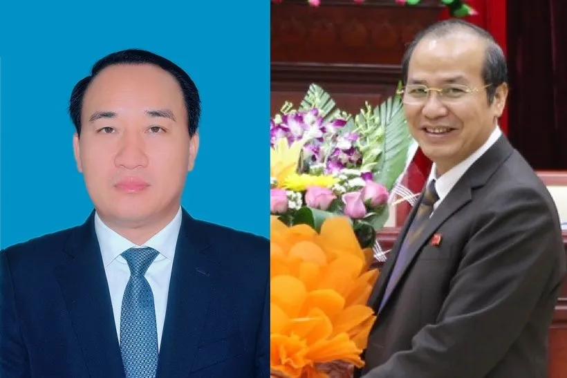 Ông Nguyễn Xuân Thanh và ông Nguyễn Văn Quỹ. Ảnh: Báo Bảo vệ pháp luật
