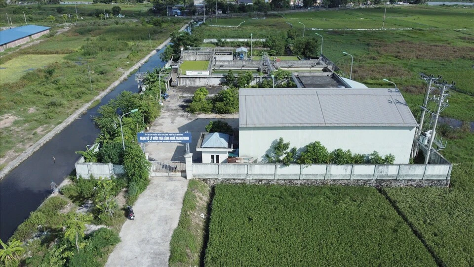 Trạm xử lý nước thải Tràng Minh được kỳ vọng cải thiện môi trường dòng nước kênh Đò Vọ sát cạnh.