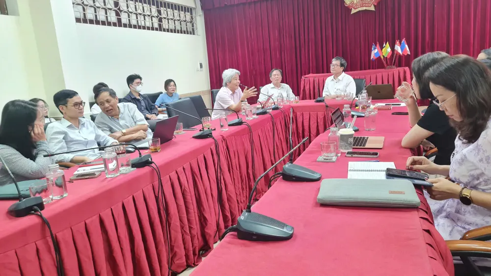 Tọa đàm về hình phạt tử hình và hình phạt tù chung thân trên thế giới và những giá trị tham khảo cho Việt Nam, được tổ chức tại Trường Đại học Luật - Đại học Quốc gia Hà Nội, ngày 22-4. hình phạt tử hình
