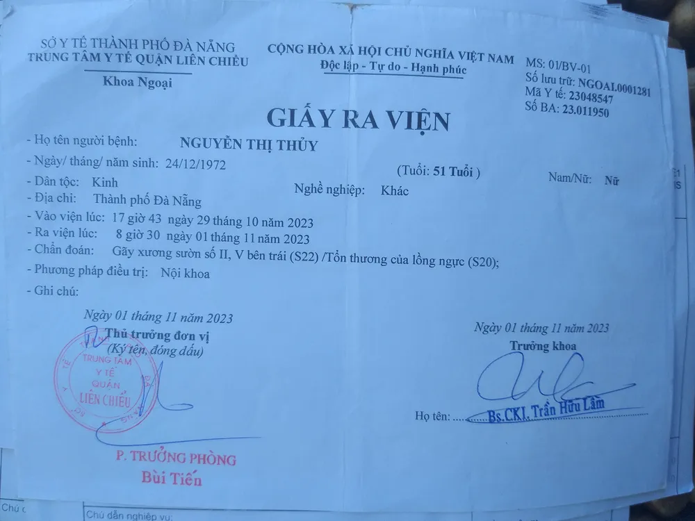 gãy xương sườn