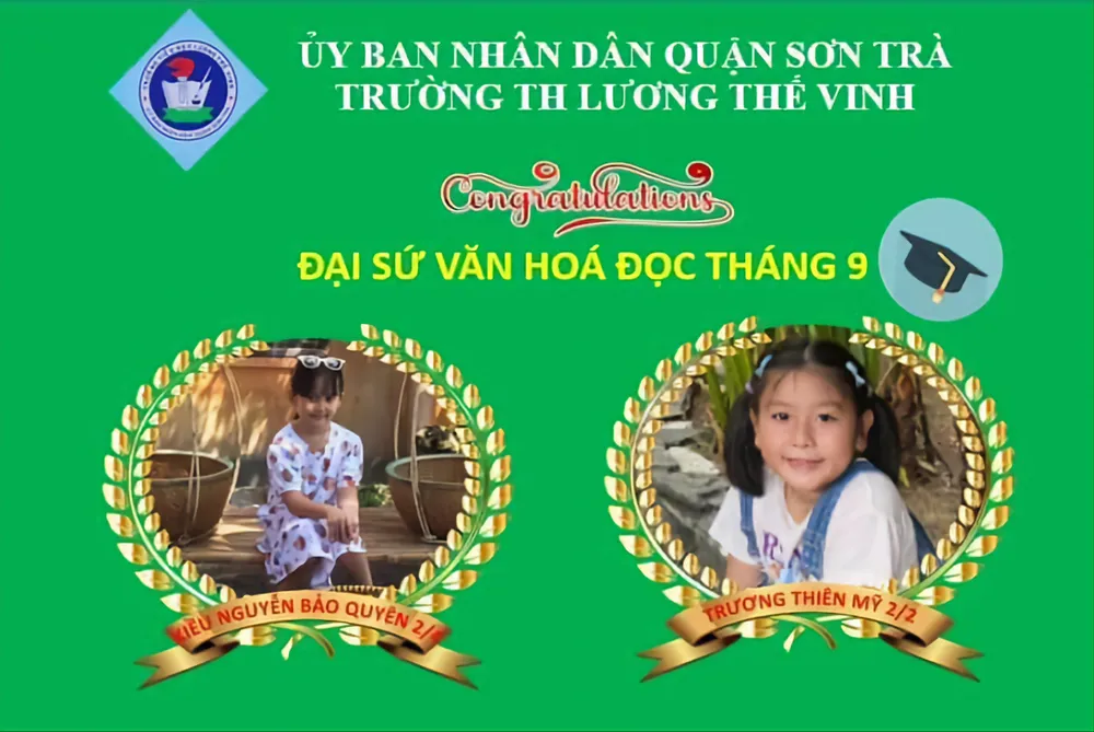 Nhà trường khen thưởng các em có nhiều lượt đọc sách đăng tải lên nhóm. Ảnh: MT. doc-sach-luong-the-vinh.jpg